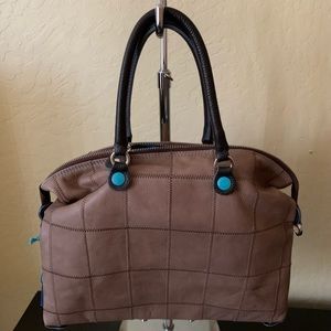 GABS Genuine Patchwork Leather Tote Handbag